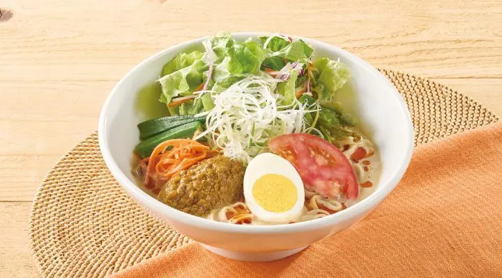 <Inaniwa Udon> Chilled Soy Milk Dandan Udon with Curry Flavor & Sansho Chili Oil