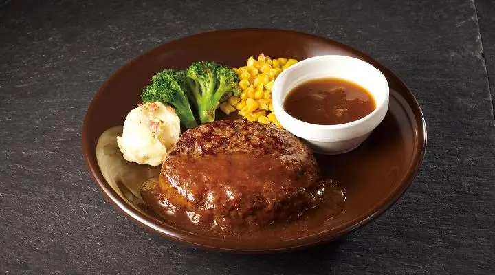 100% Angus Beef Steak Hamburger with Japanese Onion Sauce