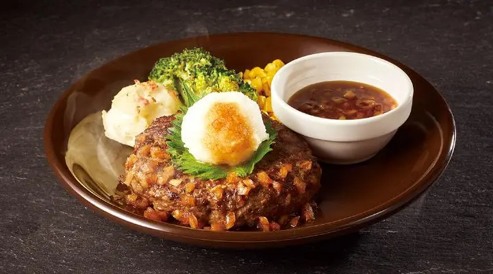100% Angus Beef Steak Hamburger with Japanese Vinegar Sauce