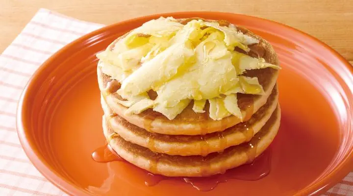 Sinful Shaved Butter Pancakes