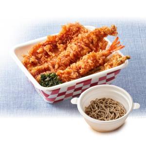 Sauce-Dipped Oedo Tendon Bento (with Cold Small Yabu Soba) Set
