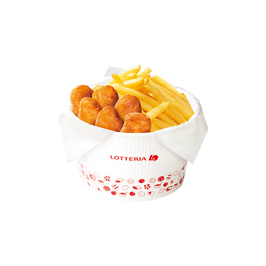 Bucket French Fries & Chicken Karaagetto