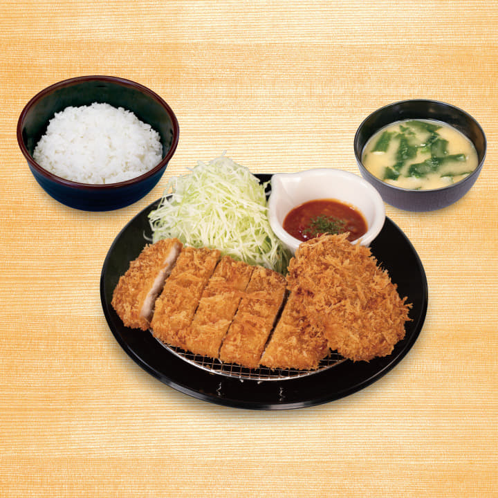 Pork Loin Katsu & Minced Meat Katsu Set Meal