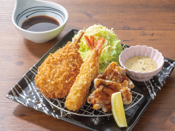 Fried Seafood and Tatsuta-age Chicken