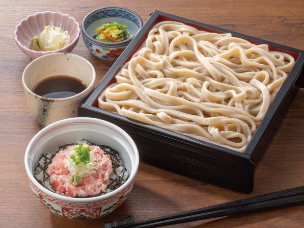 Cold Seiro Udon with Mini Tempura Don or Mini Negitoro Don Set