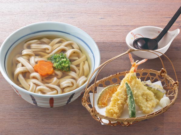 Shrimp Tempura Udon (Hot)