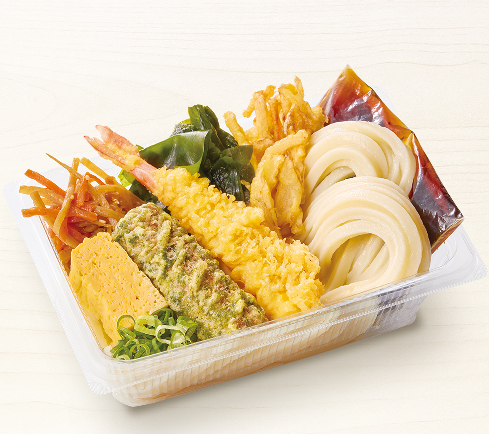 Shrimp Tempura Udon Bento with Classic Side Dishes